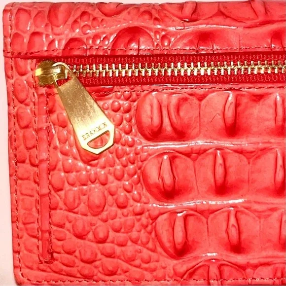 Brahmin Melbourne Ady Slim Bifold Wallet in Petunia Pink Ombré. Rare EUC - Picture 2 of 7